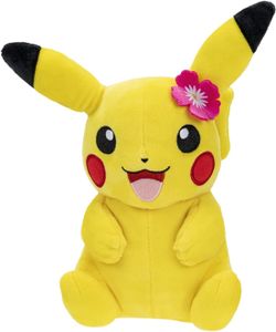 Pokemon - Plüschfigur - Pikachu mit roter Blume (20cm) Kuscheltier Stofftier