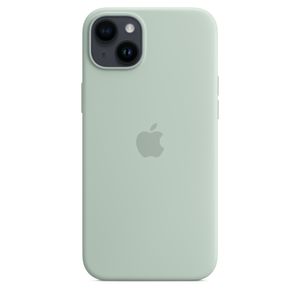 Apple Silikon Case iPhone 14 Plus     gn  mit MagSafe - agavengrün