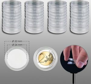 Prophila Collection 40 Münzkapseln 26 mm z. B. für 2 €URO Münzen