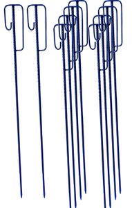 Laterneneisen Absperrleinenhalter Ø14x1250 mm blau lackiert