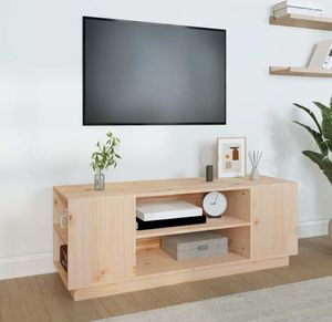 vidaXL TV-Schrank 110x35x40,5 cm Massivholz Kiefer