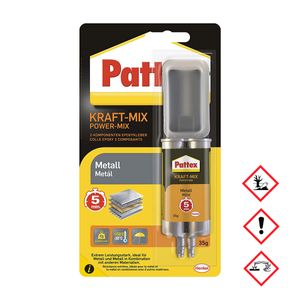 Pattex KraftMix Metall Spritze Für innen und außen Reparatur 35g