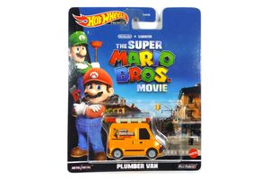 Hot Wheels DMC55-HKC19 Plumber Van orange - Super Mario Bros. Movie Maßstab ca. 1:64 Modellauto