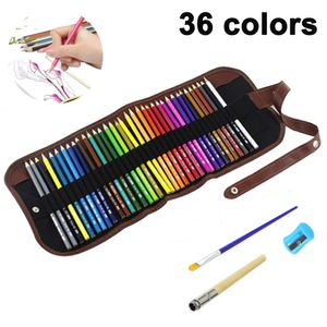 36 Buntstifte Set,  Professionelle Wasserlösliche Bleistift Set für Erwachsene Kinder Farbmischung Malen und Skizzen, Holzfarbstifte für Malbücher