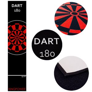 Dart Teppich Matte Steeldart Zubehör Dartpfeile Dartboard Dartteppich Target Oche Darts Abwurflinie Schutz Gummi Boden Rot Dartscheibe 290 x 60 cm Kingpower