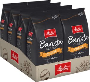 MELITTA Ganze Kaffeebohnen Barista Crema 8 x 1 kg ausgewogen harmonisch Stärke 3