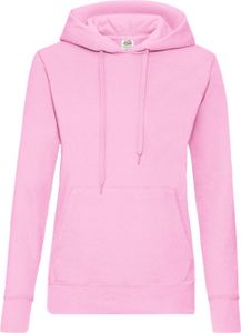 Damen-Sweatshirt mit Kapuze - Hell Rosa, XL