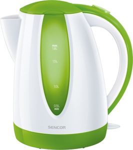Sencor SWK1811GR, 1,8 l, 2000 W, Grün, Kunststoff, Wasserstandsanzeige, Überhitzungsschutz