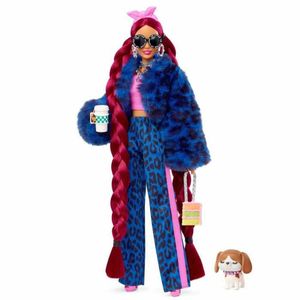 Bábika Barbie Extra Modrý leopard