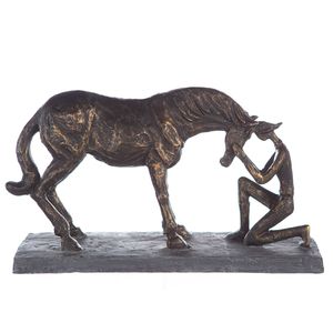 Casablanca od Gilde Dekofigur Skulptur Comprehension,bronc V. 19 cm,89165
