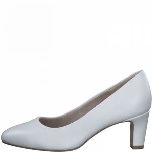 Tamaris Damen Schuhe elegante Pumps Blockabsatz 1-22419-28, Größe:38 EU, Farbe:Weiß
