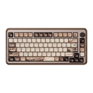 AKKO MU02 Mechanische Tastatur aus Holz 75 % Layout ( Mountain Seclusion, 40g Linearschalter）