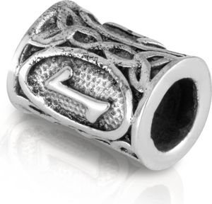 EIHWAZ - 925 Sterling Silber Futhark Bartperle Germanisch Keltisch Wikinger 3573