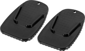 2 Stück Motorrad Kickstand Pad Stützplatte Parkständer Seitenständer Verlängerungspad Platte Schwarz 2 Stück Motorrad Kickstand Pad Stützplatte Parkständer Seitenständer Verlängerungspad Platte Schwarz
