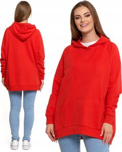 Frauen Lose Oversize-Sweatshirt Über Den Kopf Mit Kapuze Moray - S