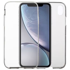 Apple iPhone XR Hülle Case 360 Handy Schutz Tasche Cover Full TPU Etui Transparent