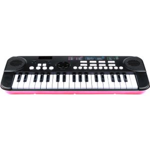 Keyboard Einsteiger schwarz/pink inkl. 4 Batterien und Anleitung