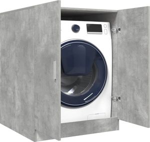 Möbel Waschmaschinenschrank Betongrau 70,5x71,5x91,5 cm856639 Möbel Waschmaschinenschrank Betongrau 70,5x71,5x91,5 cm856639