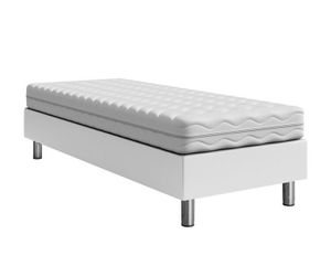 Čalouněná jednolůžková postel 80x200 NECHLIN 2 - bílá