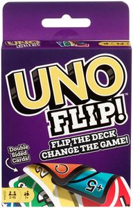 UNO Spiele Flip Cards,UNO Kartenspiel für die Familie, Reisespiel oder Spiel,Kinder und Familie Karte Brettspiel,für 2-10 Spieler, ab 7 Jahren