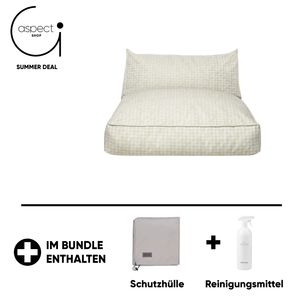 Blomus Outdoor-Bett -Stay- Special Edition Stoff Twigh inkl. Gratis Schutzhülle & Reinigungsmittel Sand