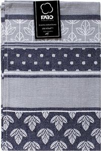 Küchentuch Geschirrtuch Jacquard 100% Baumwolle Carino 40x60 04 Dunkelgrau Grau