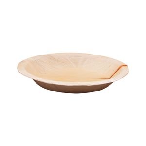 Suppenteller aus Palmblatt rund Ø 18,0 cm 25 Stück - A