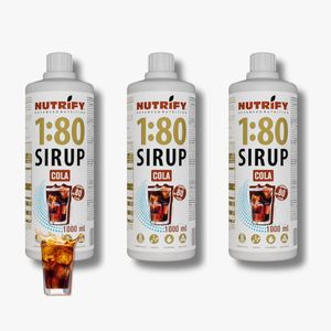 NUTRIFY Vital Drink 1:80 Sirup 3 x 1L für 240 Liter Getränkesirup Sirup – Cola