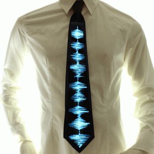 Soundaktivierte LED-Krawatte Waveform Geschenke für Musiker