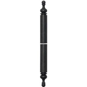 Zierhülse Aufsteckhülse Band ø 15mm H 112mm oben/unten, Schmiedeeisen verzinkt