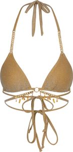 Moda Minx Bikini Top Lumiere Seychelles mit funkelnden Anhängern Gold XS