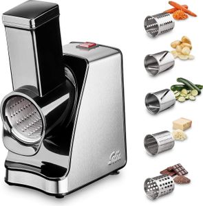 Solis Zerkleinerer 350 W, 5 Schneidetrommeln, Reiben, raspeln, schneiden, mahlen