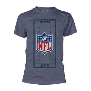 NFL - "Field Shield" T-Shirt für Herren/Damen Uni PH2861 (M) (Grau)