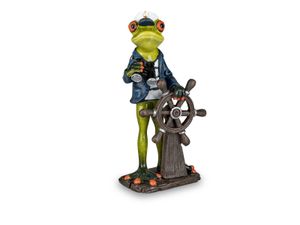 Formano lustige Frösche Frosch Seefahrer Schiff Käptitän 19 cm Figur