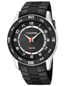 Calypso Armbanduhr Herren Analoguhr schwarz 10ATM Leuchtzeiger K6062/4