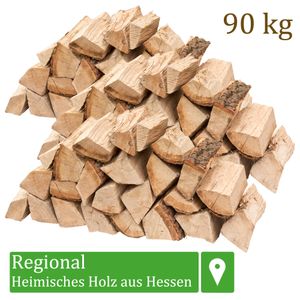 Brennholz Kaminholz Holz Eiche 90 kg Für Ofen und Kamin Kaminofen Feuerschale Grill Feuerholz Holzscheite Wood 25 cm kammergetrocknet flameup