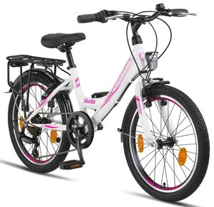 Licorne Bike Stella Premium City Bike 20,24,26 und 28 Zoll Fahrrad für Mädchen Herren und Damen 21 Gang (6 Gang bei 20 Zoll) Holland Citybike