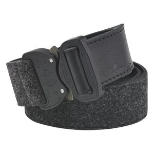 AustriAlpin Ledergürtel Loden Belt Cobra® 38 Alu eloxiert XS 80cm, Farbe:grau/mattschwarz