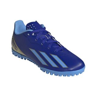 Adidas X CRAZYFAST Club Messi JR TF Kinder-Fußballschuhe/Rasen, blau, Größe 36