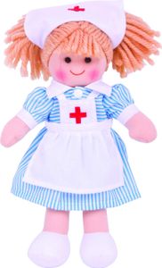 Lalka BigJigs - Pielęgniarka Nancy - Zabawka edukacyjna dla dzieci