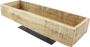 SIDCO Dekoboard Holz Dekoschale Tischdeko Kerzenhalter Holzschale rustikal Kerzenboard