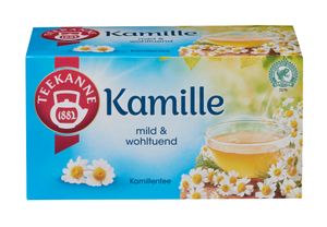 Teekanne Kamille 20 verpackte Doppelkammerbeutel Kamillentee 30g