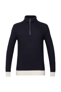 Esprit Strickpullover mit kurzem Reißverschluss