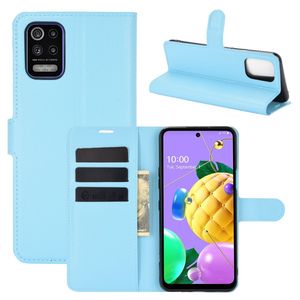 König Design Hülle kompatibel mit LG K52 Kunstleder Handyhülle - Handy Case Blau