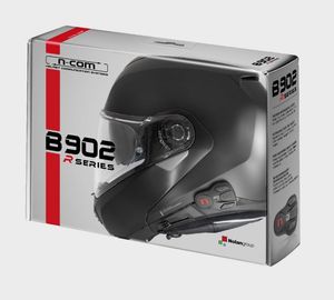 Nolan N-Com B902 R Bluetooth Kommunikationssystem Einzelset (Black,One Size)