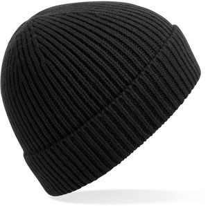 Beechfield Unisex Beanie Pletená čepice B380 Black Jedna velikost