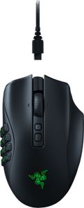 Razer Naga V2 Pro Maus rechts RF Wireless + Bluetooth + USB Type-C Optisch 30000 DPI (RZ01-04400100-R3G1)
