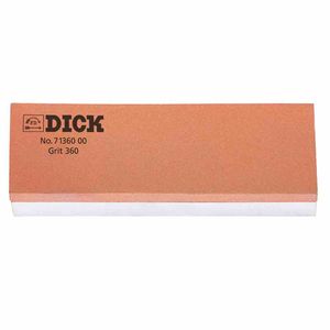 Dick 713-60000 Abziehstein 200x50x25 mm Körnung 360 & 1000, orange/weiß
