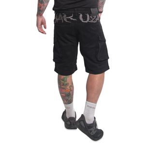 Yakuza Herren Shards Cargo Shorts, Schwarz, 42W