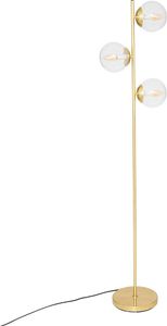 Goldene Stehleuchte Kugeln COL, H. 162 cm